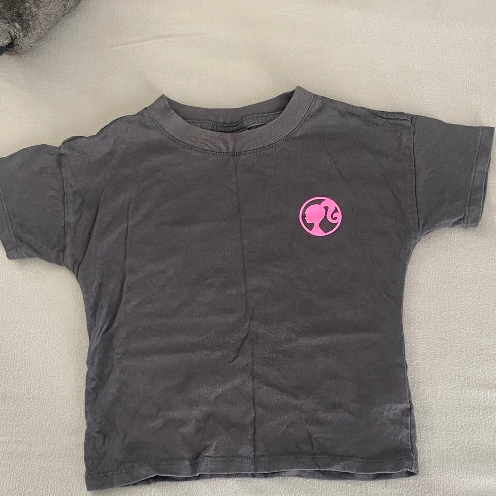 Cotton on kids Barbie washed black tee